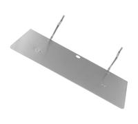 SHERCHPRY Pegboard Shelf con Staffe e Ganci in Ferro, Argento, Montaggio a Parete, Compatibile con Pannello Forato, per Craft Room e Garage