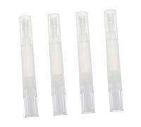 SHERCHPRY Penna a Spirale Vuota per Manicure 4 Pezzi 4ml Applicatore in Silicone per Unghie e Cuticole, Nutriente la Cura delle Unghie, Adatta All’uso Domestico e Professionale