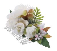 SHERCHPRY Pettine Decorativo per Sposa con Fiori Artificiali Accessorio per Acconciature Eleganti per Matrimonio e Speciali