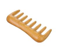 SHERCHPRY Pettine Di Legno Dente Pettine Da Parrucchiere Per Setola Largo Massaggio Pennello Del Cuoio Capelluto a Denti Larghi Pettini Stile Di Facciale Bosso Marrone Chiaro