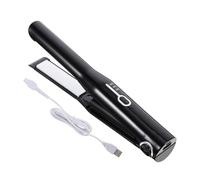 SHERCHPRY Piastra Per Chioma Wireless Regolabile 3 Temperature Portatile Mini Abs Nera Per Styling Chioma Lisci e Professionale Viaggio Donna