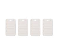 SHERCHPRY Piedini Livellatori per Mobili in Plastica, 4 Pezzi Color Bianco | Installazione Semplice, Cunei di Livellamento, Funzione Antiscivolo e Rialzo, per Hotel e Bagni