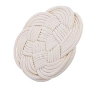 SHERCHPRY Portagioielli Vimini Sottobicchieri Unghia Vassoio Supporto in Tessuto Decorazioni Per Unghie Forniture Per Display Per Unghie Mestiere Tessuto Di Lino Bianca
