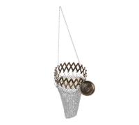 SHERCHPRY Portamonete Civetta Moneta Maglia Annata Chiave Portafoglio Della Borsa Piccolo Metallico 1920 Per Buio Portamonete Inglese Borsa a Rete Silver Ferro Da Stiro