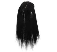 SHERCHPRY Riempire la superiore della testa topper per parrucche da topper toppers per lisci per le donne topper a sottili copricapo fibra chimica Nero