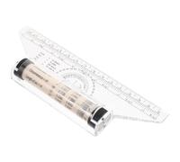 SHERCHPRY Righello Parallelo Multifunzionale 15Cm Rullo Rotante Strumento da Disegno per Linee Parallele Cerchi e Angoli Righello per Ingegneri e Studenti per Uso Scolastico e