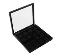 SHERCHPRY Scatola Scatola Di Ombretti Organizzatore Per Trucco Pallete Tavolozza Di Ombretti Rossetto Rossetto Pallete Strumento Per Pressare L'ombretto Tavolozza Di Rossetti Plastica Black