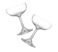 SHERCHPRY Set 2 Pezzi Bicchieri da Cocktail Vintage in Vetro 140ml, Calici da Martini Eleganti per Ristorante e Casa, Coppe Decorative per Feste e Eventi
