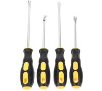 SHERCHPRY Set 4 Pezzi Estrattore per Chiodi in Acciaio Temprato 4 Pollici Rebbi Doppi Ultra-Appuntiti e Curvatura 15° per Tappezzeria Carpenteria e Installazione Pavimenti