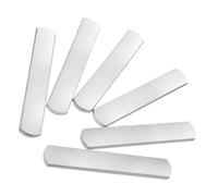 SHERCHPRY Set 6 Piastre in Acciaio Inossidabile per Pesi da Corsa Accessori Fitness per Giubbotto Zavorrato Barre Appesantite per Esercizi Gambe e Stinchi Peso 02 Kg Ciascuna Design