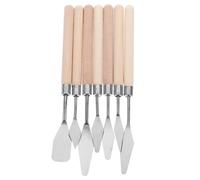 SHERCHPRY Set 7 Pezzi Spatole da Pittura in Acciaio Inossidabile Raschietto per Pittura Olio per Studenti e Artisti Emergenti Strumenti per Miscelare Colori a Olio e Acquerello