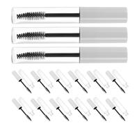 SHERCHPRY Set da 15 Tubetti Mascara Vuoti 10 Ml Trasparenti e con Spazzola Ricaricabile e Chiusura Ermetica, Contenitori Cosmetici Portatili per Crescita Ciglia e Trucco da