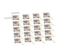 SHERCHPRY Set da 20 Scatole di Caramelle per Matrimoni Creative in Cartone Resistente 84×57×3 CM Custodie Eleganti per Conservazione Dolci e Piccoli Oggetti Adatte per Feste e