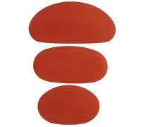 SHERCHPRY Set da 3 Pezzi di Strumenti Speciali per Artisti in Argilla Fogli in Silicone Rosso per Scultura Fai da Te in Ceramica Utensili Ausiliari per Arte a Casa e Scuola
