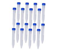 SHERCHPRY Set da 30 Provette per Centrifuga da 15 Ml in Plastica Trasparente con Tappi a Vite Morbidi Provette Coniche Graduate per Esperimenti di Laboratorio e Conservazione Sicura di