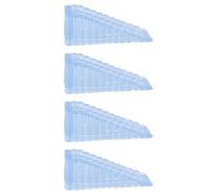 SHERCHPRY Set da 4 Cunei Fermaporta in Silicone Trasparente Antivento per Porte Domestiche Fermaporta Solido e Pratico Design Alto a Scaglie Strumento Sicuro per e Uso Interno