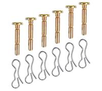 SHERCHPRY Set da 6 Perni di Taglio e Spinotti in Acciaio Inossidabile Robusti per Motoseghe da Neve, Protezione Affidabile del Cambio per Spazzaneve e Turbina da Neve