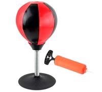 SHERCHPRY Set Palla da Boxe Antistress da Tavolo Supporto Ventosa e Pompa Gonfiabile Sacco da Boxe per Ufficio e Casa Giocattolo Decompressivo per Adolescenti Adulti e Colore Casuale