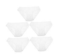 SHERCHPRY Slip Usa e Getta da Viaggio per Uomo Lavorato a Maglia Biancheria Intima Usa e Getta Traspirante Confezione da 5 Pezzi Mutande Comode Leggere per Attività all'Aperto e Viaggi