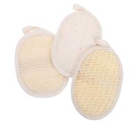 SHERCHPRY Spugna di Luffa Naturale 3 Pezzi Cinturino Elastica in Canapa Sisal e Cotone per Esfoliazione Corpo e Rimozione Cellule Morte, per Pulizia Quotidiana e Spa