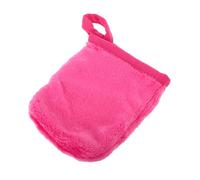 SHERCHPRY struccante soluzione per la pulizia dei pennelli da trucco asciugamano panni per il viso per lavare il viso Triangolo dei piumini per il trucco stoffa rosa