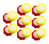 SHERCHPRY Strumenti per Conteggio del Denaro 16 Pezzi Spugna Umidificante a Forma di Fiore Accessori per Forniture Ufficio e Idratante per Dita per Uso Bancario e Contabilità Quotidiana