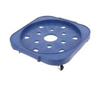 SHERCHPRY Supporto Mobile per Bombole di Gas Ruote, Base Resistente in Plastica e Acciaio Inox, Carrello Porta Serbatoio Gas per Cucina e Spostamento Pratico