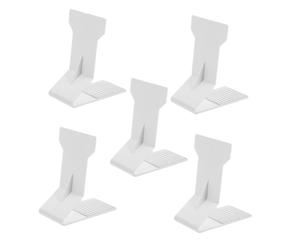 SHERCHPRY Supporto per Scaffali Magnetico in Plastica Bianca 100x45x110mm, Set da 5 Pezzi, Anti-ribaltamento per Espositori Alimentari Confezionati in Negozi e Supermercati