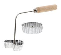 SHERCHPRY Tagliabiscotti Stencil Torte Coppapasta Tondi Set Timballo Stampini Bunuelos In Con In Stampini Achappam A Forma Di Cuore Tondo Fai Te Per Biscotti Bunuelos Stencil Per Torte Stencil Torte