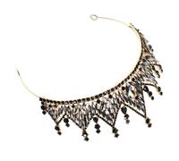 SHERCHPRY Tiara Corone Nuziali Per Il Matrimonio Accessori Per Da Sposa Per Le Spose Diadema Per Le Donne Diadema Nuziale Per Il Matrimonio Copricapo Da Sposa Nero Finto Diamante