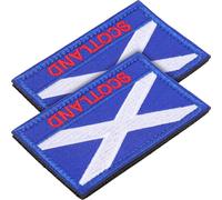 SHERCHPRY Toppe Adesive Bandiera Scozia 2 Pezzi Toppe in Stoffa Morbida per Riparazione Indumenti e Decorazioni Fai da Te Adatte per Vestiti Zaini e Accessori Creativi