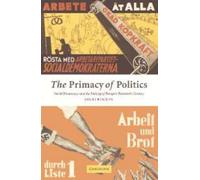 Sheri Berman The Primacy of Politics (Copertina rigida)