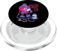 Sherlock - Custodia a forma di cuore da detective PopSockets PopGrip per MagSafe