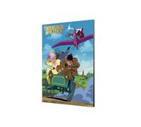 Sherlock Holmes In Legno Wall Art Sherlock Vs Moriarty 35 X 50 Cm Semic