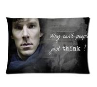 Sherlock Holmes Movie Series Pillowcase Custom Cushion Case Zippered Two Sides Printed 20x26 Inches Fasfion Design Cotton Throw Pillow Cover