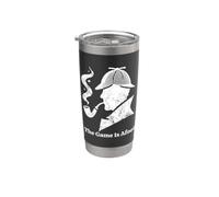 Sherlock Holmes - The Game Is Afoot Classic Detective Citazione Bicchiere termico in acciaio inox doppia parete