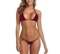 SHERRYLO Micro Bikini Extreme G String Bikini a Perizoma Sexy Mini Costume da Bagno per Donne Costume da Bagno Microkini, S