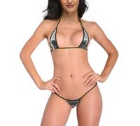 SHERRYLO, Micro bikini succinto con perizoma e reggiseno a triangolo, provocante, sexy ed erotico, Taglia Unica