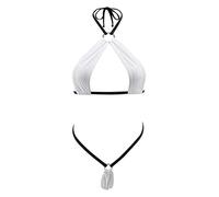 SHERRYLO, micro bikini trasparente estremamente sexy, perizoma microkini mini tanga costume da bagno, Taglia Unica