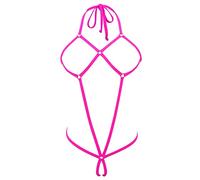 SHERRYLO Slingshot - Bikini Spider Extreme One Piece Sling Micro Bikinis G String Exotic Slutty Lingerie Set, Fucsia, Taglia Unica