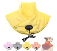 Sherum ThermaEase Pro, Grishay Thermaease Pro, Outfany Thermaease Pro, Cuscinetto Riscaldante Per Collo, Spalle E Schiena, Cuscinetto Riscaldante USB Portatile (Giallo)