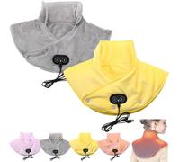 Sherum ThermaEase Pro, Grishay Thermaease Pro, Outfany Thermaease Pro, Cuscinetto Riscaldante Per Collo, Spalle E Schiena, Cuscinetto Riscaldante USB Portatile (Giallo+Grigio)