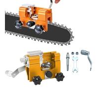 Sherum Universal Chainsaw Sharpener, Hand Crank Chainsaw Sharpening Jig Kit, Chainsaw Sharpener for Chain Saws Electric Saws (Small,Yellow)
