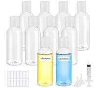 Sheryl&Rain 10 Pezzi Kit Viaggio 80ml Flaconi Viaggio Contenitori da Viaggio per Liquidi Contenitori Viaggio per Shampoo Balsamo Lozioni Articoli da Toeletta