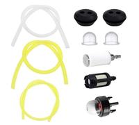 Sheryl&Rain 13 Pcs Universale Tubi Del Carburante Set, 2.5/3mm Tubo Benzina Carburante, Lampadina di Ricambio Primer, 30cm Tubi Flessibili Del Carburante, Filtro Benzina per Decespugliatore, Motosega