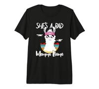 She's a Bad Momma Llama - Mama Funny - Vintage Mom Gift Maglietta Premium