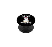 She's a Bad Momma Llama - Mama Funny - Vintage Mom Gift PopSockets PopGrip Adesivo