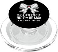 She's Here For The Dirt Drama Race Night Queen PopSockets PopGrip per MagSafe
