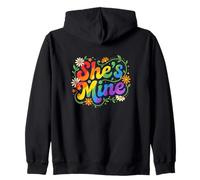 Shes Mine Lesbian Relationship Orgoglio Felpa con Cappuccio