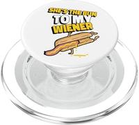 She's The Bun To My Wiener Divertente Hot Dog PopSockets PopGrip per MagSafe